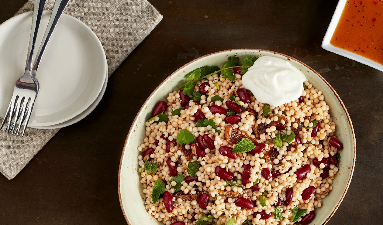 Middle Eastern Spiced Couscous with Figs and Labneh – - Recipe