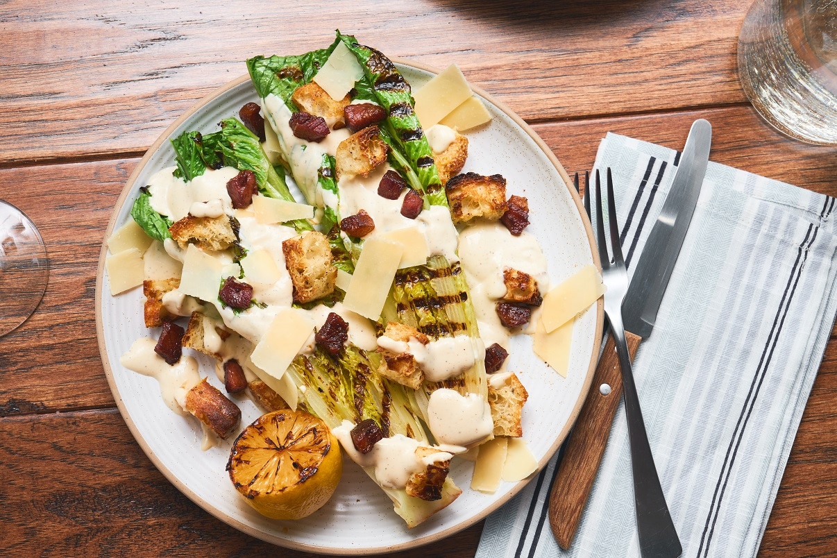 Grilled Caesar Salad – - Recipe