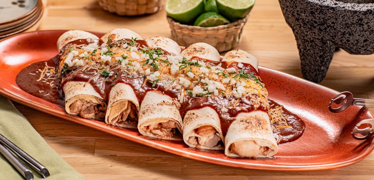 Chicken Enchiladas with Mole Gravy – - Recipe