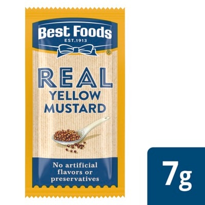 Best Foods® Yellow Mustard Stick Pack 500 x 0.25 oz - 