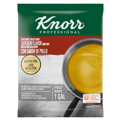 Knorr® Professional Low Sodium Chicken Gravy Mix 6 x 1 lb - 