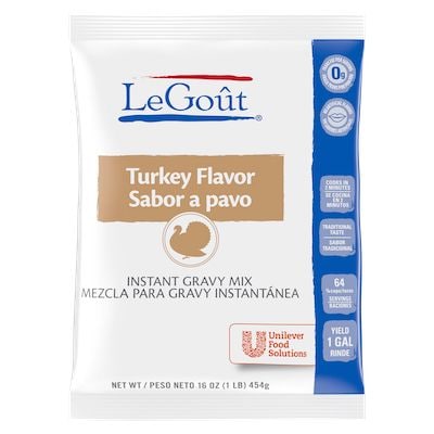 LeGout® Instant Gravy Mix Turkey 8 x 1 lb - 
