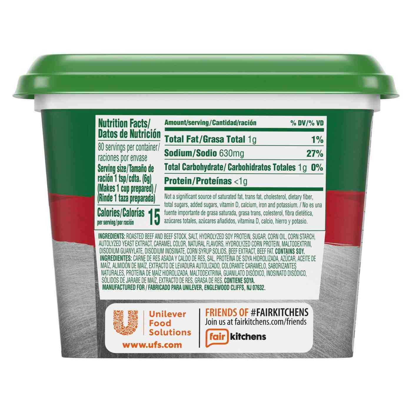 Knorr® Professional Ultimate Beef Bouillon Base 1lb. 6 pack - Excess salt in bases masks the true flavor of soups - not in Knorr® Professional Ultimate Beef Bouillon Base 6 x 1 lb!