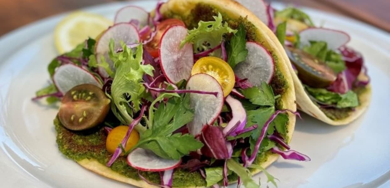 Falafel Smashed Tacos – - Recipe